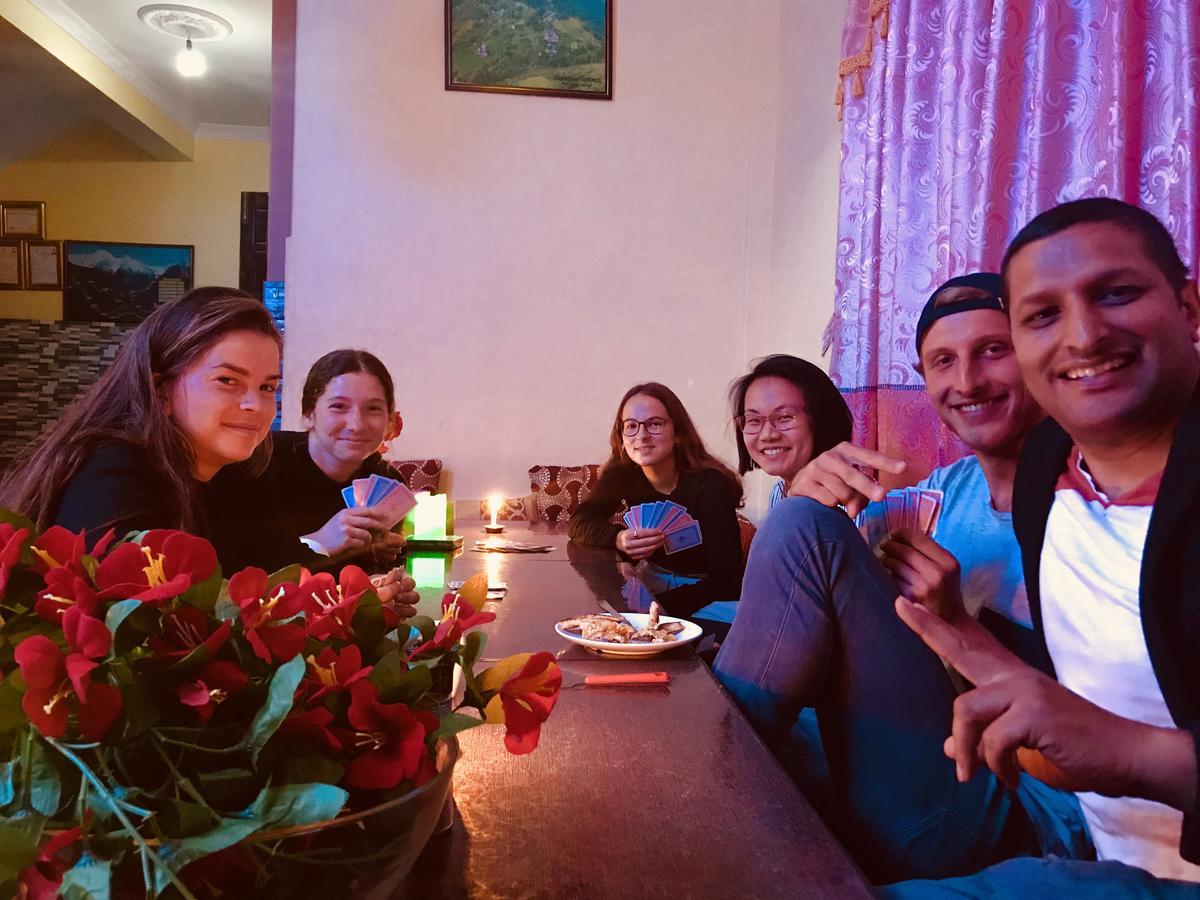 Aroma Tourist Hostel Покхара Экстерьер фото